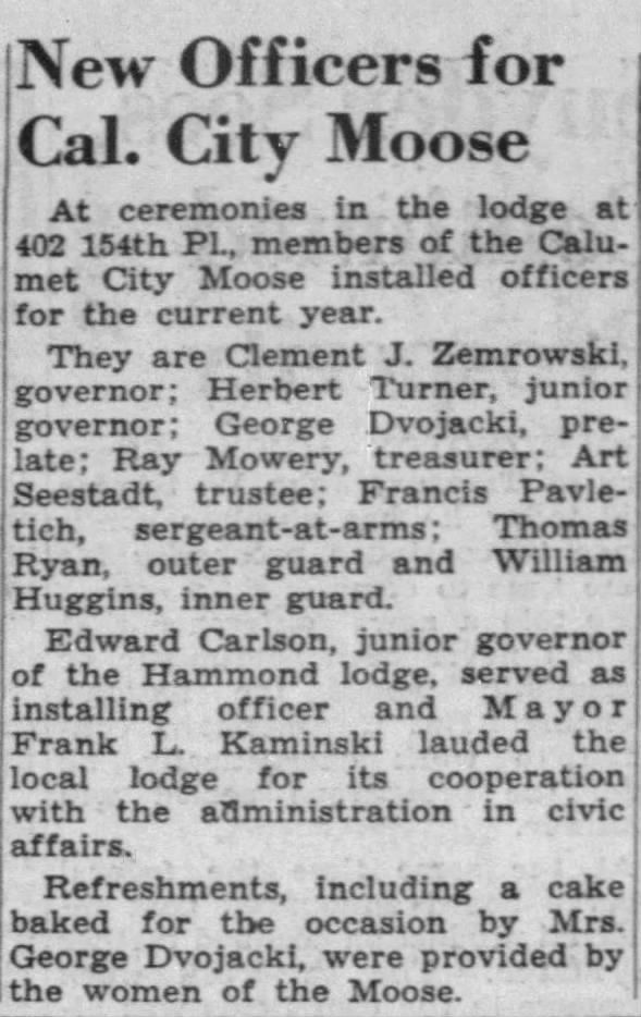 1949 Trustee Calumet City Moose